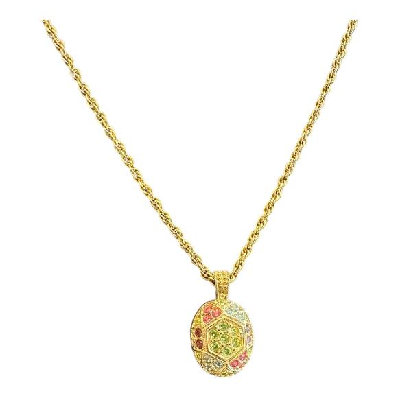 d'orlan Jewelry - D'orlan Vintage Buried Treasure Rhinestone Pendant Necklace